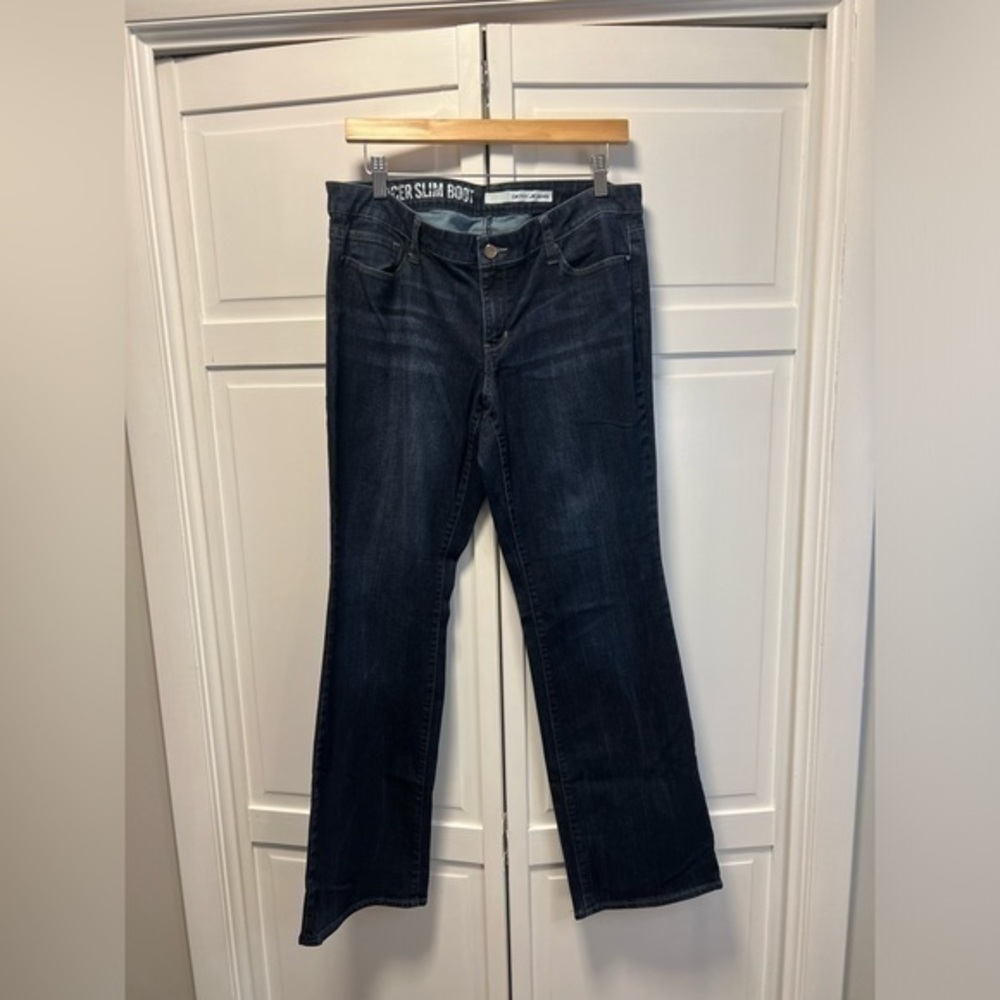 DKNY Jeans Mercer Slim Boot Size Women’s 14 Color Dark Wash